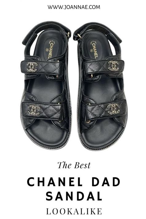 chanel dad sandal dupe|chanel velcro dad sandals.